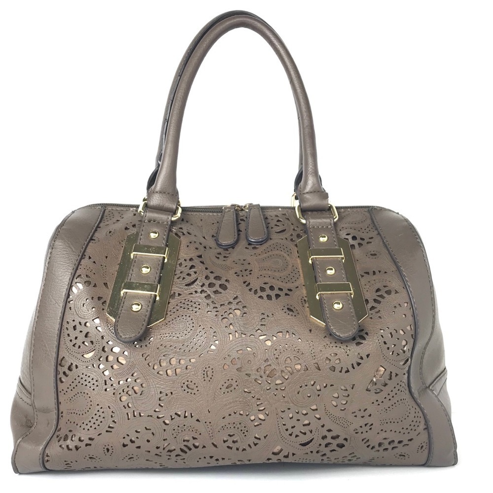 Brownโ Laser Cut Satchel Bag